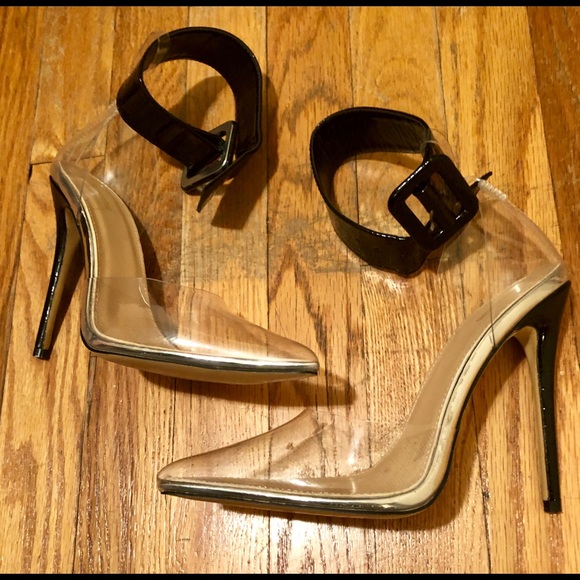 pretty little thing perspex heels